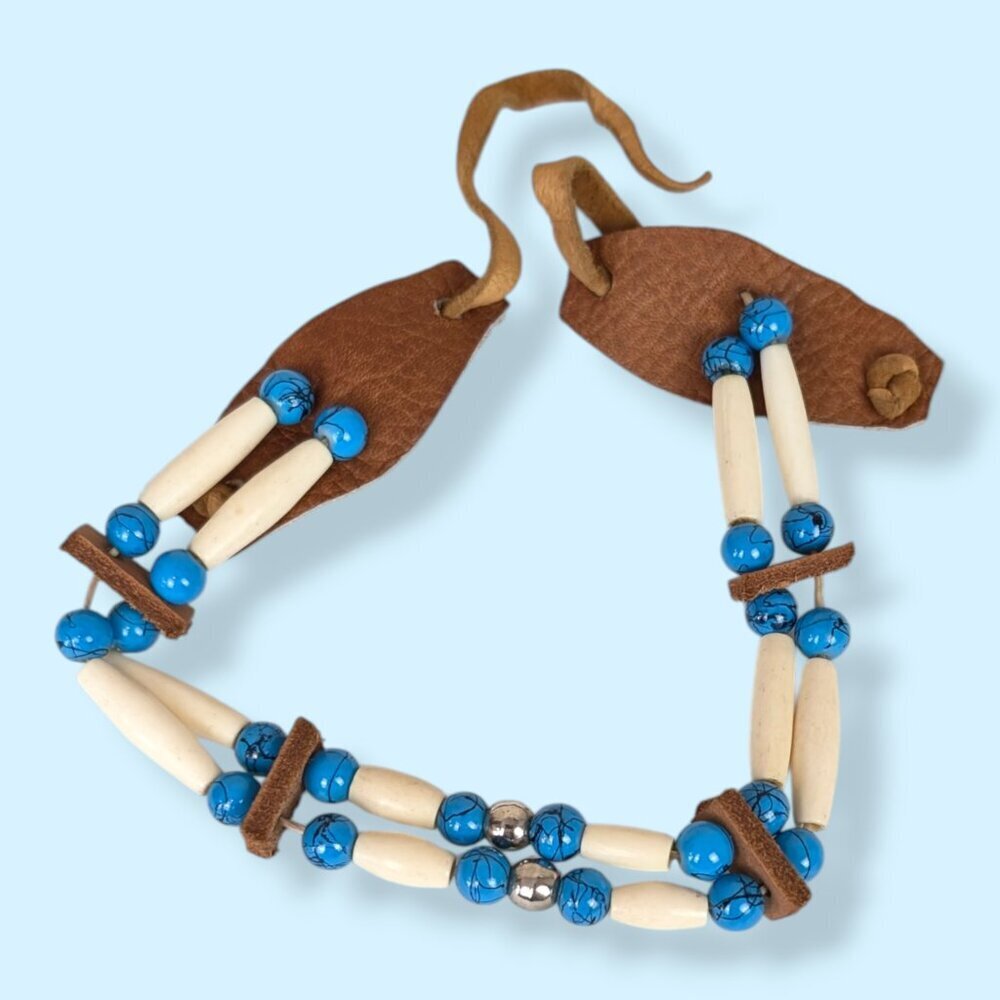 2-Strand Bone & Bead Bracelet